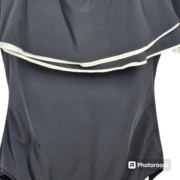 Contours by Coco Reef Agate Ruffle Bandeau Bra Sized One Piece Swimsuit 16/40C - Picture 7 of 13